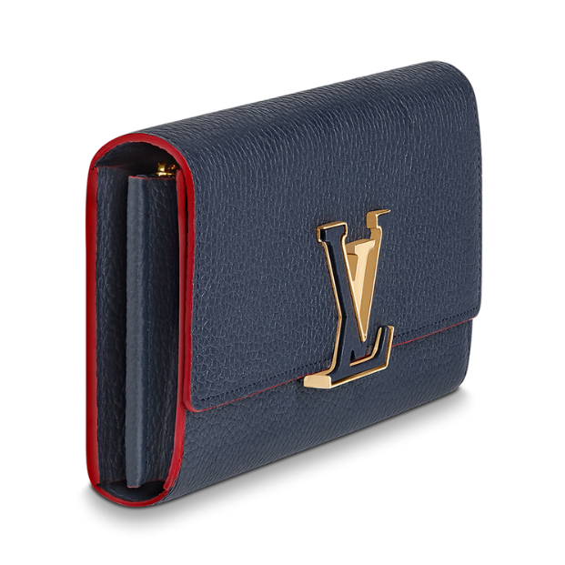 Louis Vuitton Capucines Taurillon Leather Wallet - Marine