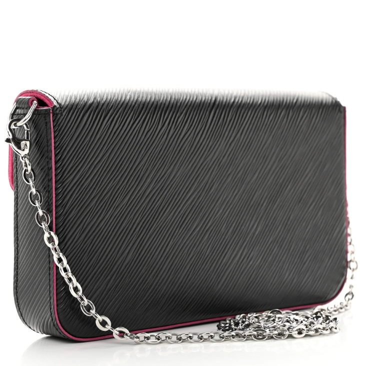 Louis Vuitton Epi Pochette Felicie Chain Bag - Black Hot Pink