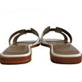 Hermes Oran Sandals - White