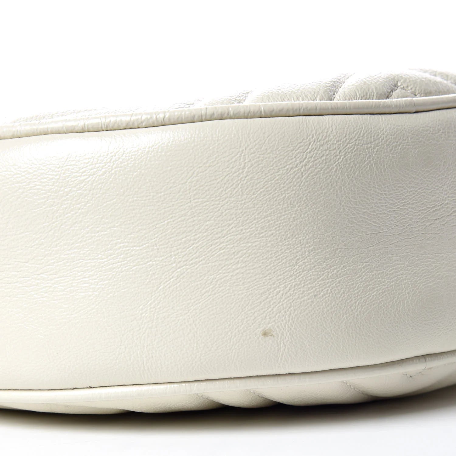 Gucci Azalea Marmont Round Mini Shoulder Bag – White
