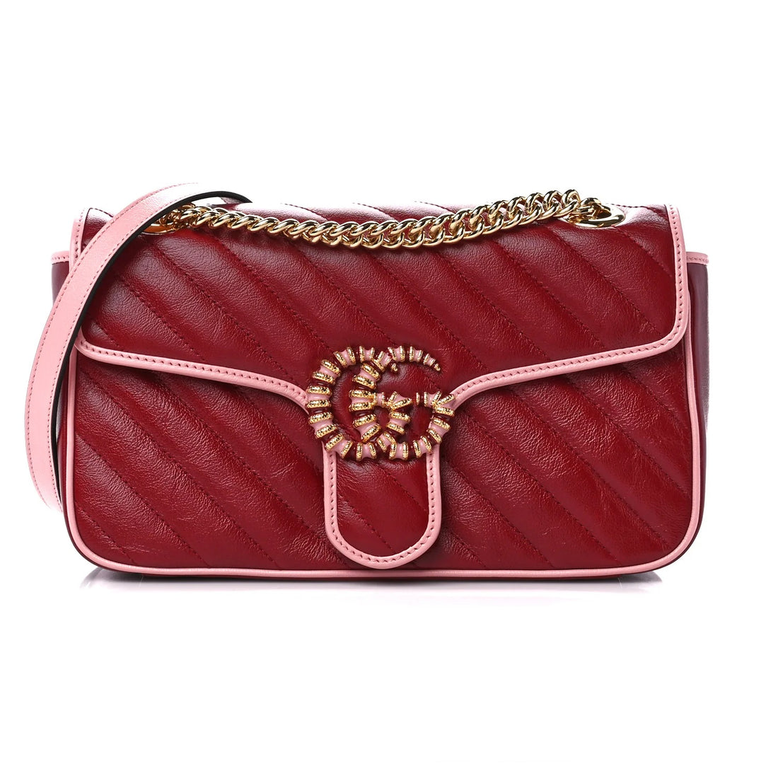 Gucci GG Medium Shoulder Bag - Red
