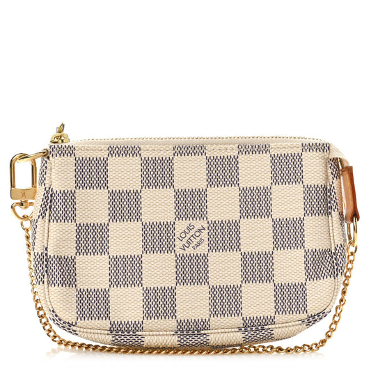 Louis Vuitton Mini Pochette Accessoires Handbag - Damier Azur Beige