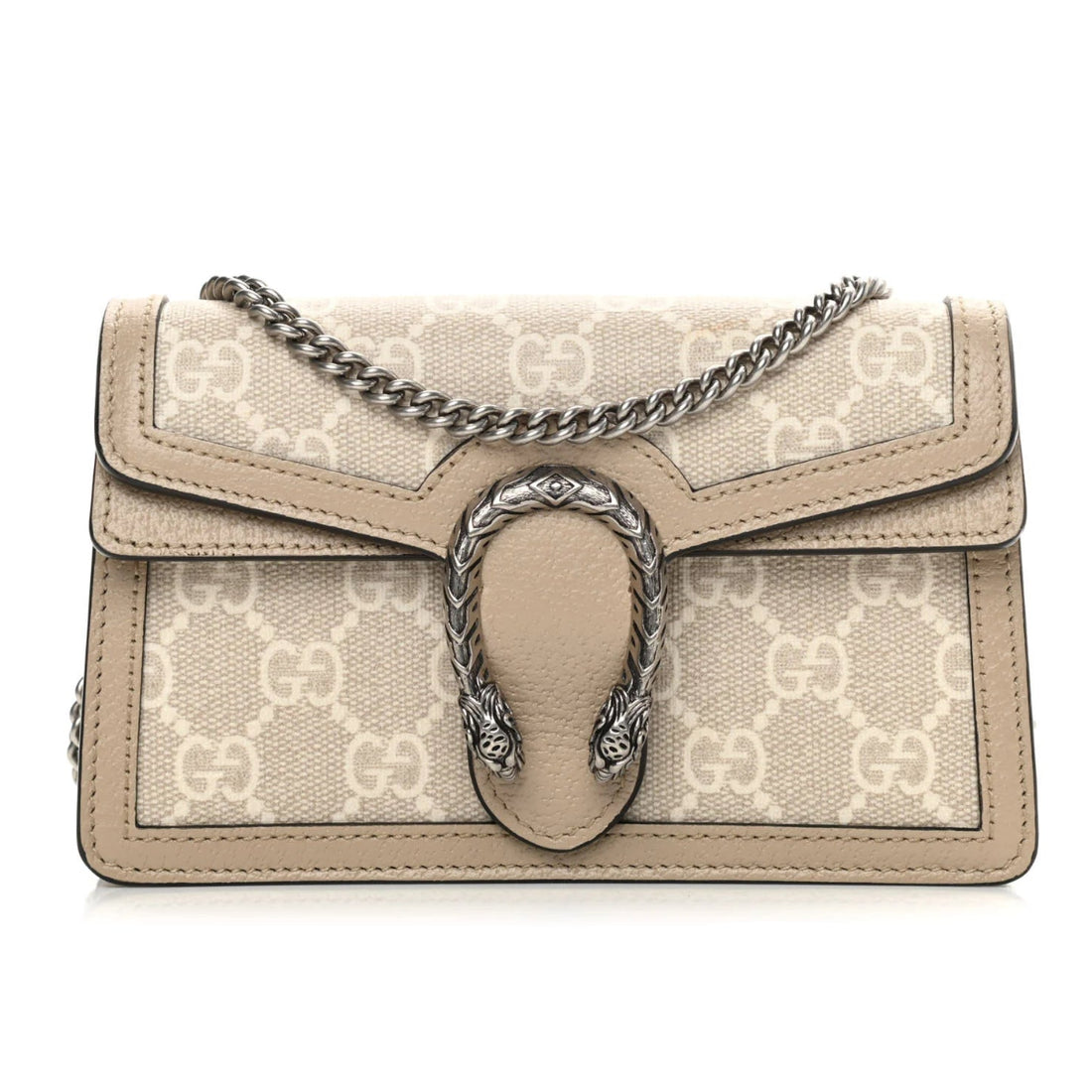 Gucci Canvas Dionysus Shoulder Bag – Beige