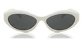 Prada PR26Z 17K-08Z White Oval Sunglasses