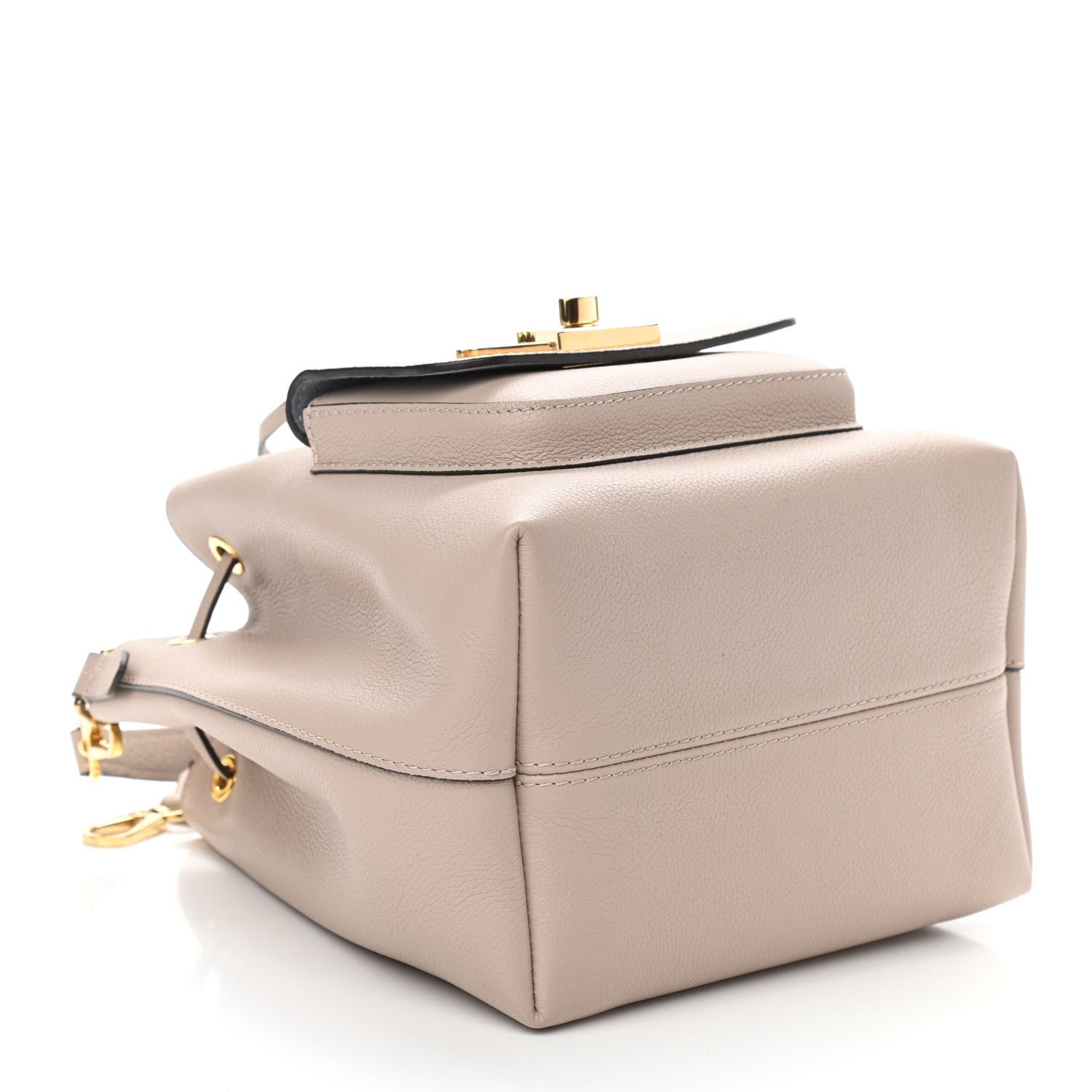 Louis Vuitton Lockme Bucket Shoulder Bag - Greige