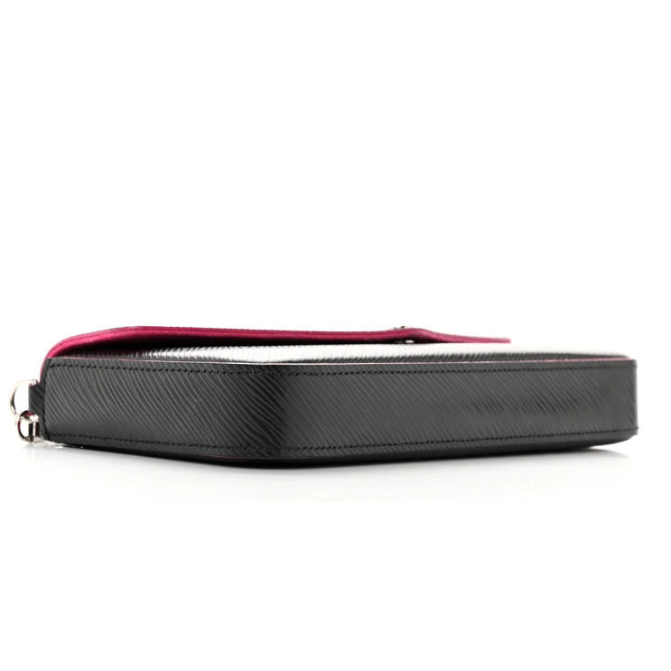 Louis Vuitton Epi Pochette Felicie Black - Hot Pink/Black