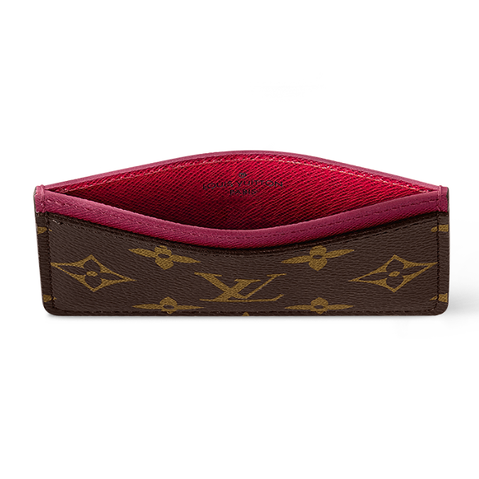 Louis Vuitton Monogram Canvas Card Holder - Fuchsia Brown