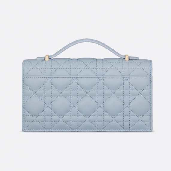Dior My Dior Cannage Lambskin Mini Bag - Pale Blue