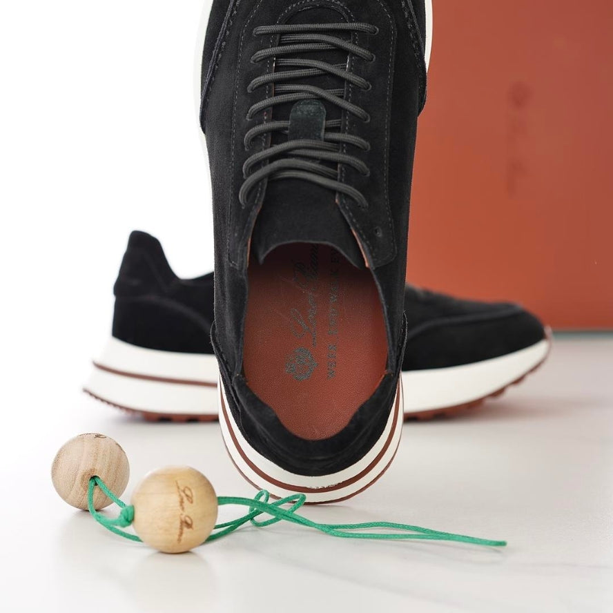 Loro Piana Week End Walk Microfiber - Storm System® Sneakers - Black (8000)