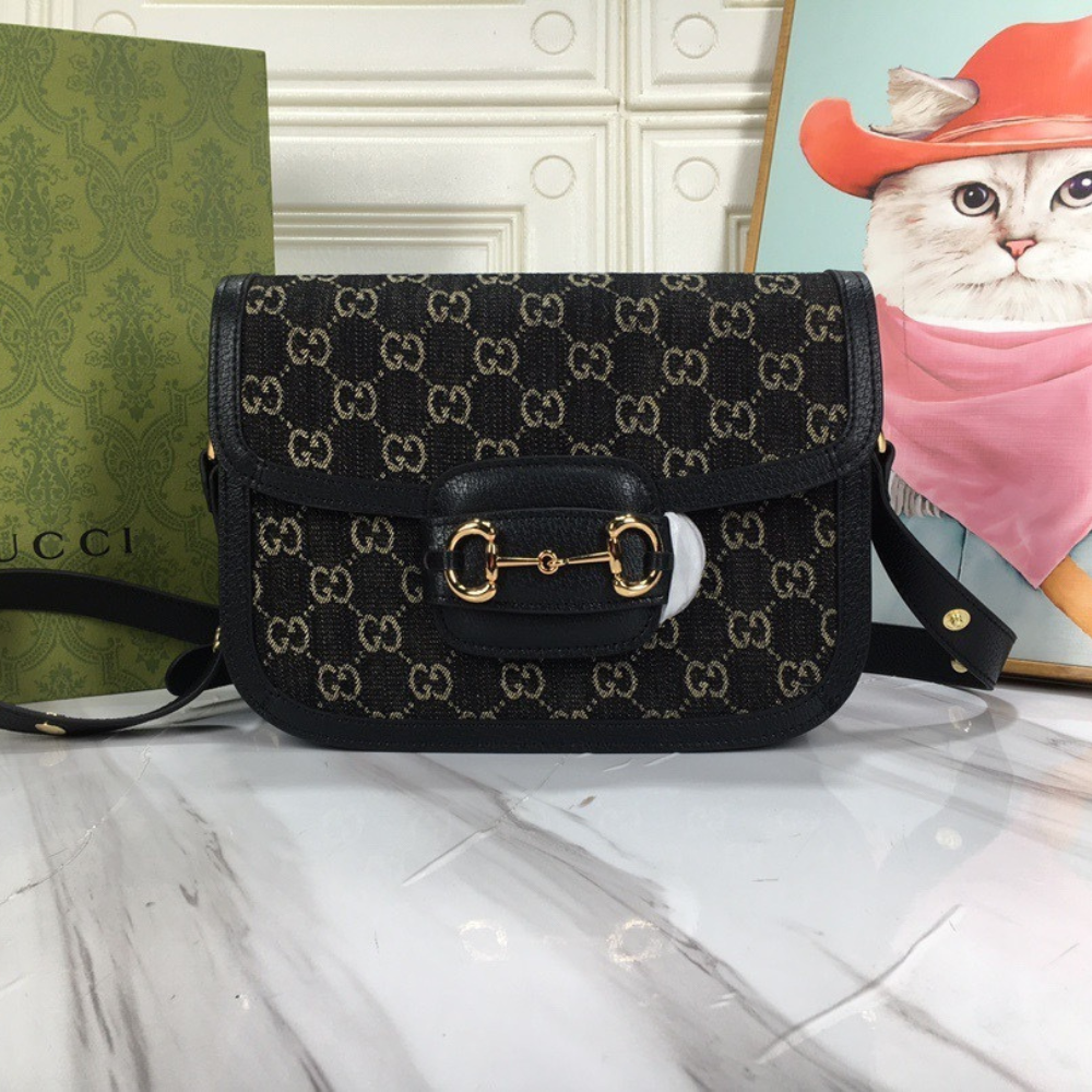 Gucci Horsebit 1955 Shoulder Bag – Black