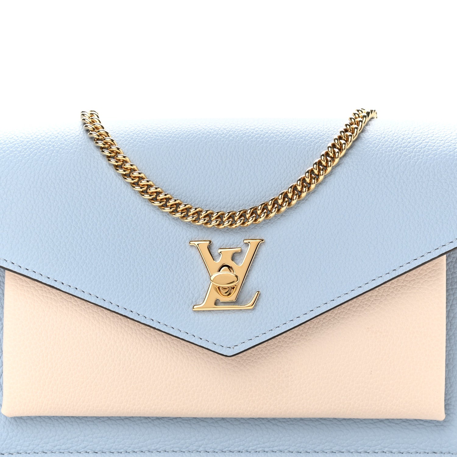 Louis Vuitton Mylockme Chain Pochette Bag - Bleu Nuage