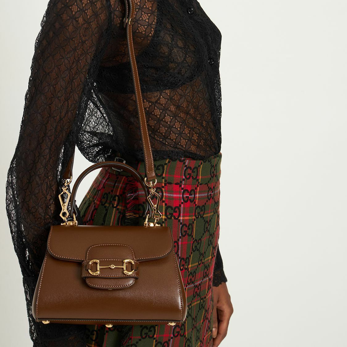 Gucci Horsebit 1955 Top Handle Bag - Brown