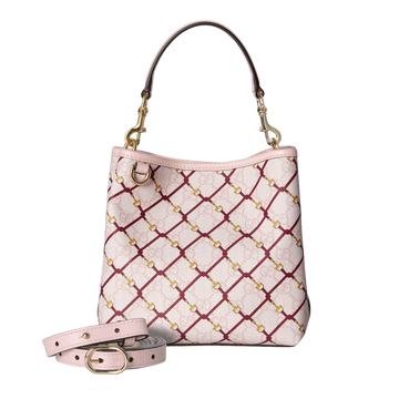 Gucci Emblem Small Bucket Bag – Pink