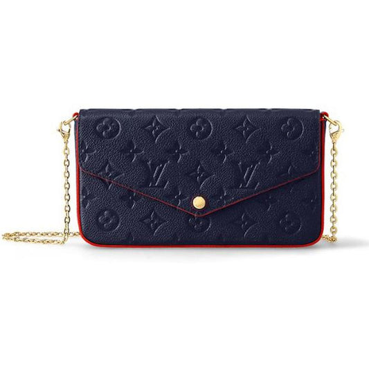Louis Vuitton Pochette Félicie Wallet Shoulder Bag - Marine Rouge Blue