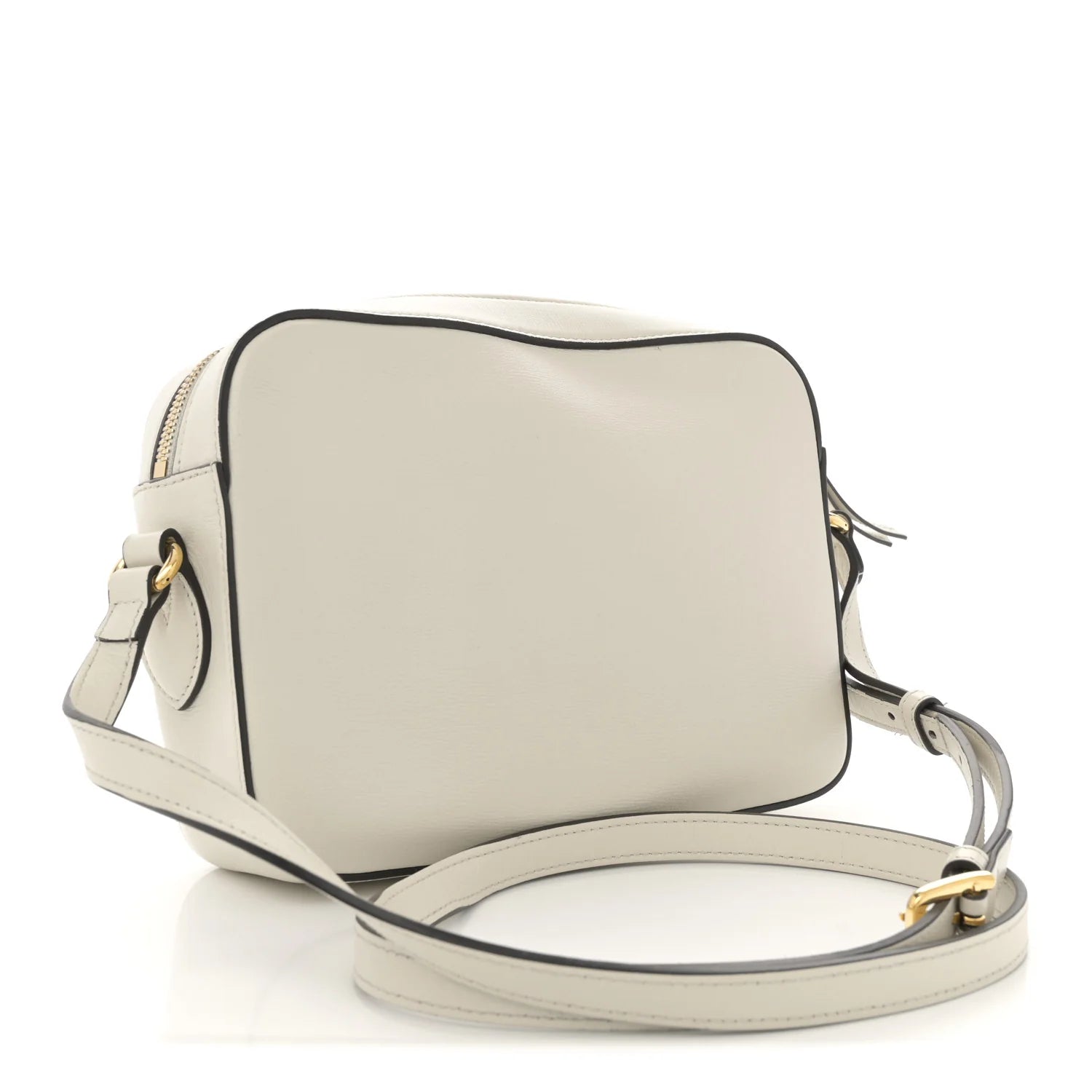 Gucci Horsebit 1955 Small Shoulder Leather Bag – Mystic White