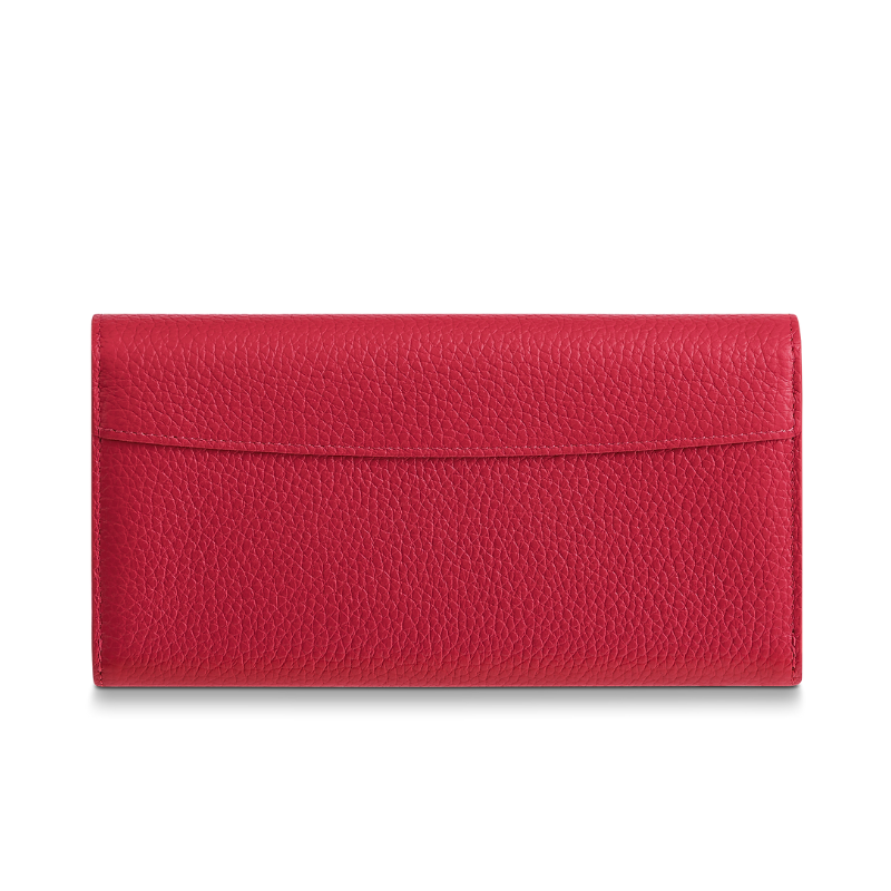 Louis Vuitton Taurillon Leather Capucines Wallet - Scarlett Red