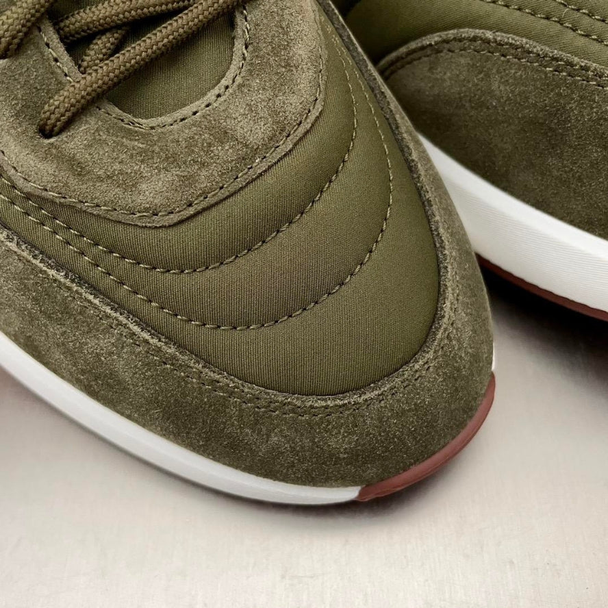 Loro Piana Weekend Walk Suede Sneakers - Green