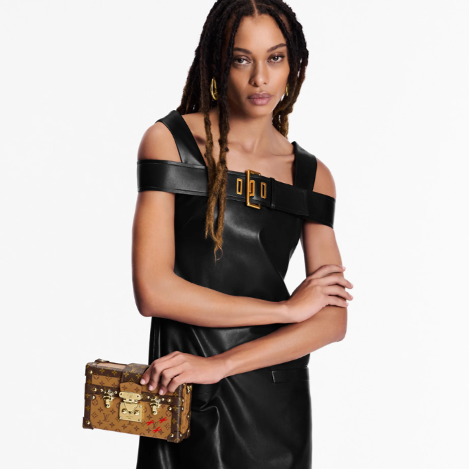 Louis Vuitton Petite Malle Shoulder Bag - Light Brown