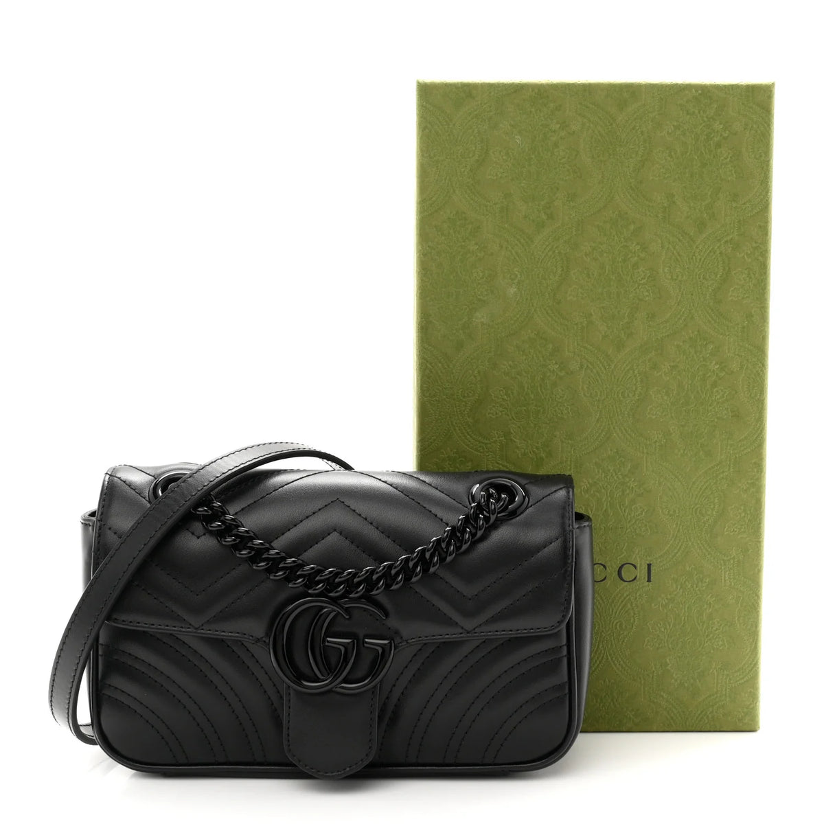 Gucci GG Marmont Small Soulder Bag - Black