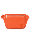 Louis Vuitton Grained Calfskin Aerogram Takeoff Sling Belt Bag - Orange