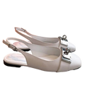 Hermes Innocente Slingback Sandals - White
