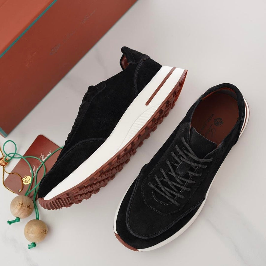 Loro Piana Week End Walk Microfiber - Storm System® Sneakers - Black (8000)