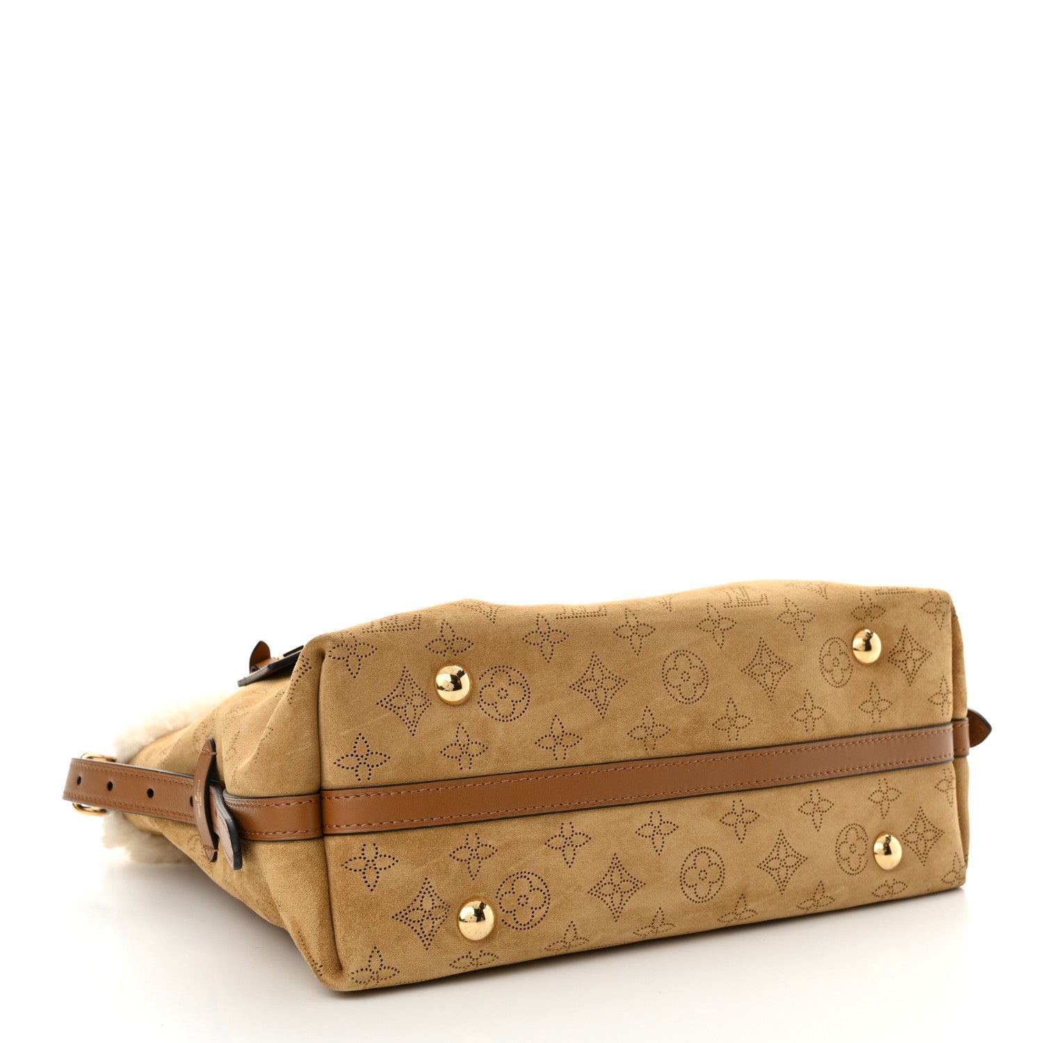 Louis Vuitton Mahina Leather CarryAll BB Shoulder Bag – Beige