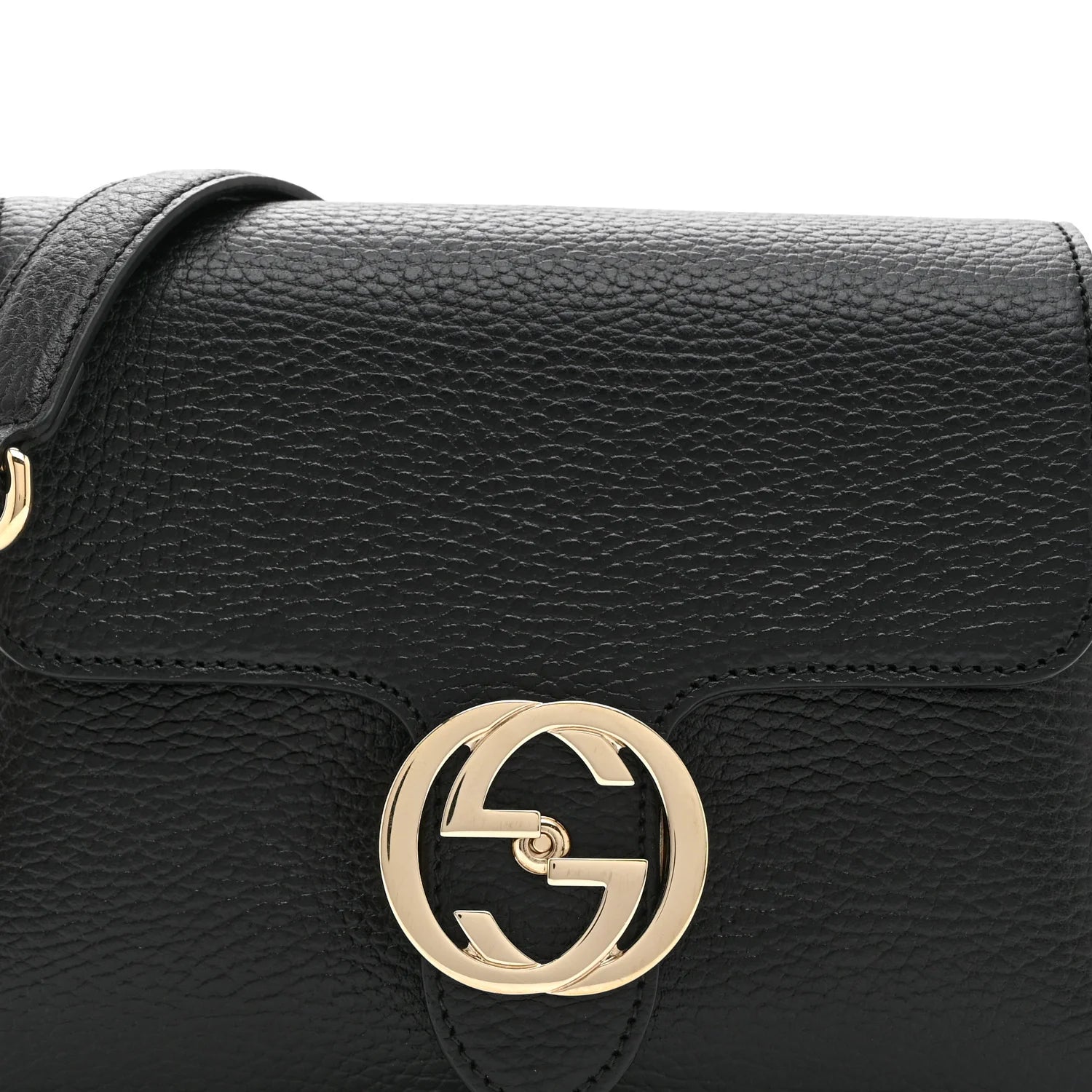Gucci Dollar Interlocking Chain Bag – Black