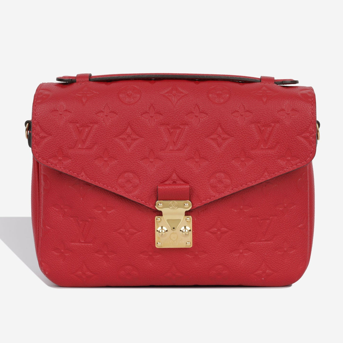 Louis Vuitton Monogram Empreinte Pochette Metis Handbag - Cherry