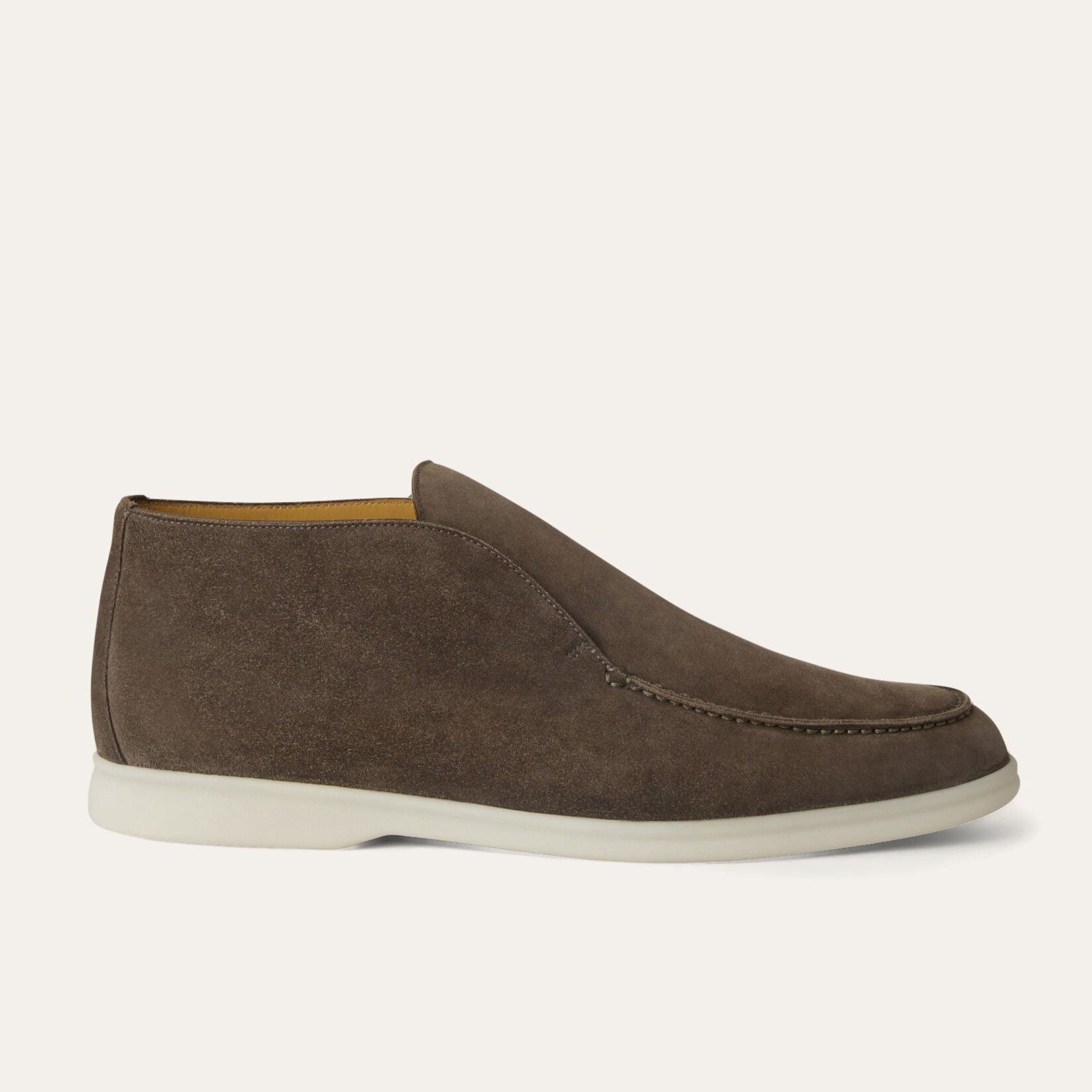 Loro Piana Open Walk Suede Ankle Boot - Warm Gray (MD84)