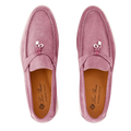 Loro Piana Summer Charms Suede Loafers - Wild Mauve (015)