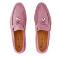 Loro Piana Summer Charms Walk Suede Loafers - Wild Mauve