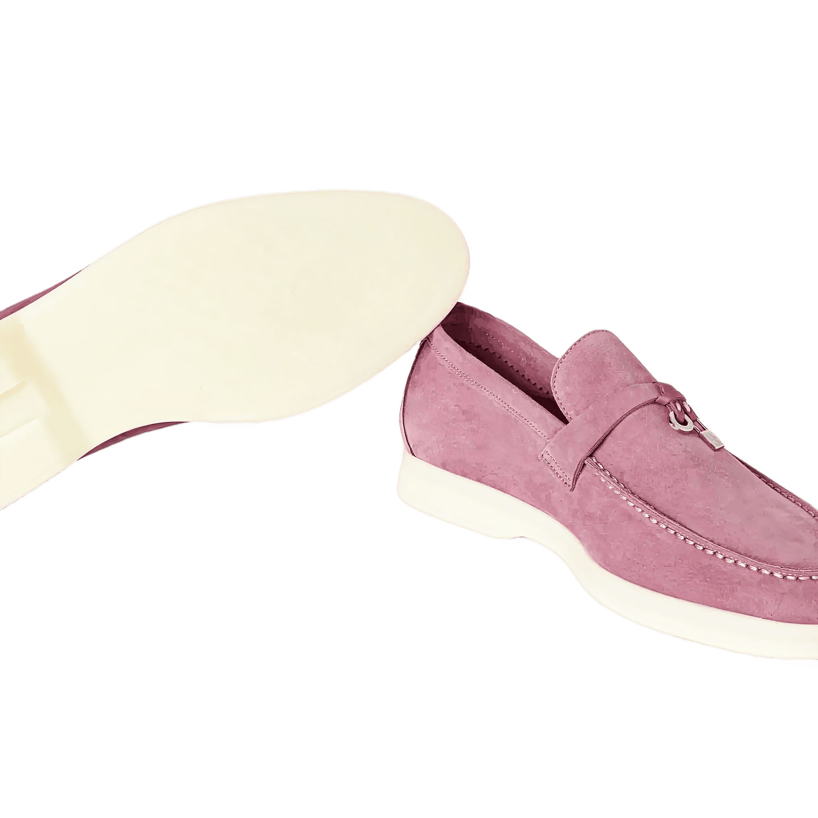 Loro Piana Summer Charms Suede Loafers - Wild Mauve (015)