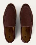 Loro Piana Summer Walk Suede Loafers - Amarone (Q08F)