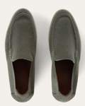 Loro Piana Summer Knitted Walk Wish® Wool Loafers - Green Fog (50UZ)