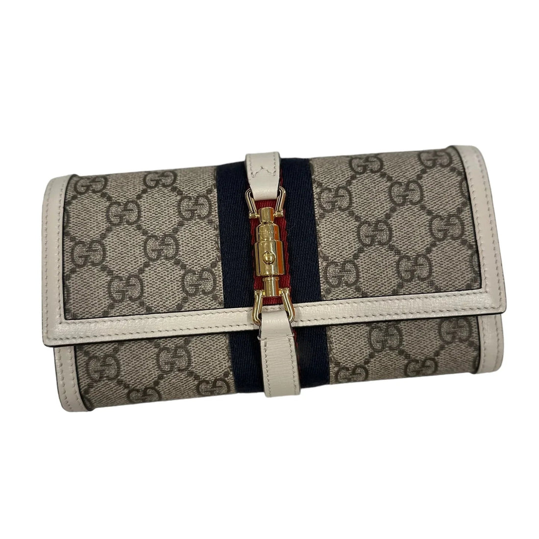Gucci Jackie 1961 Chain Wallet – Beige