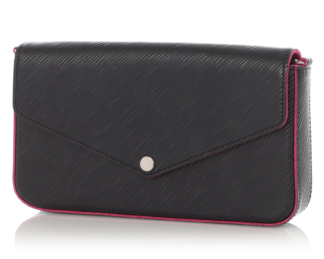 Louis Vuitton Epi Pochette Felicie Chain Bag - Black Hot Pink