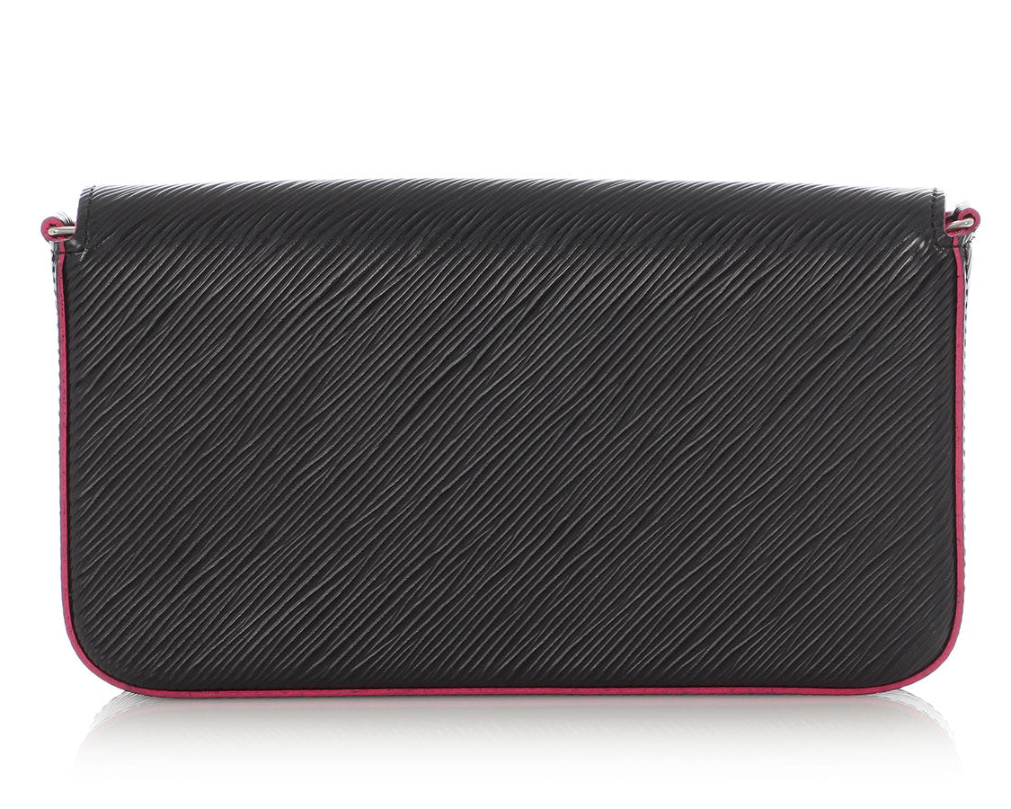 Louis Vuitton Epi Pochette Felicie Chain Bag - Black Hot Pink