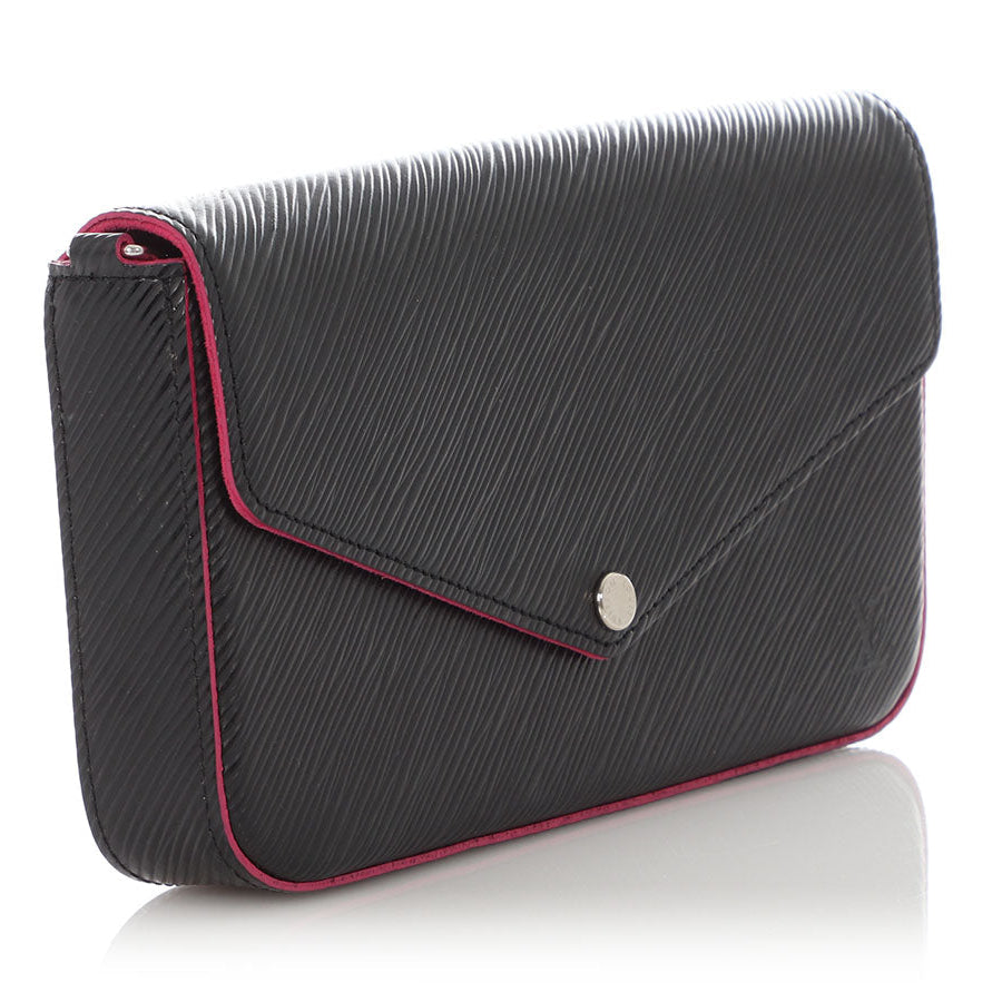 Louis Vuitton Epi Pochette Felicie Chain Bag - Black Hot Pink