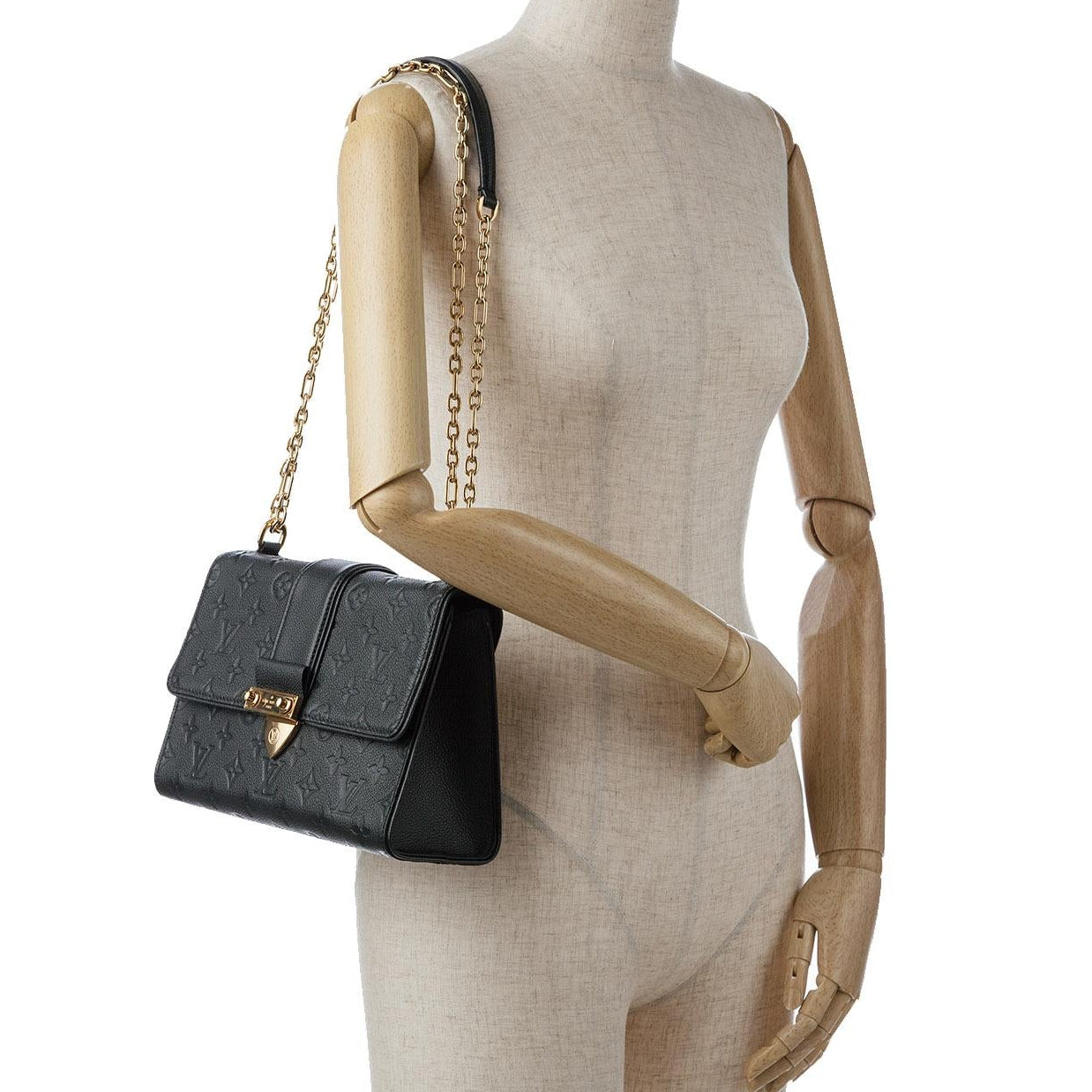 Louis Vuitton Monogram Empreinte Saint Sulpice BB Shoulder Bag - Black