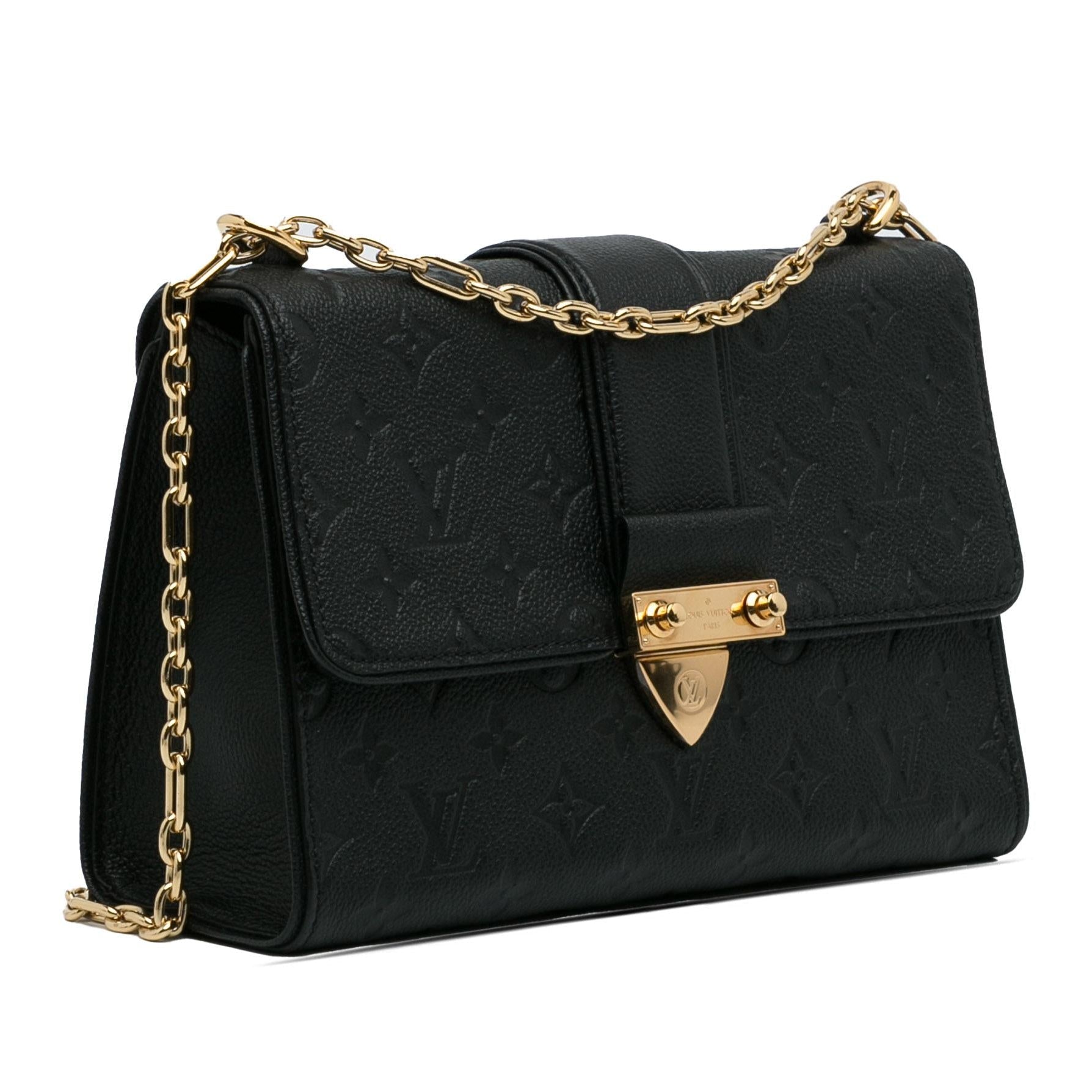 Louis Vuitton Monogram Empreinte Saint Sulpice BB Shoulder Bag - Black