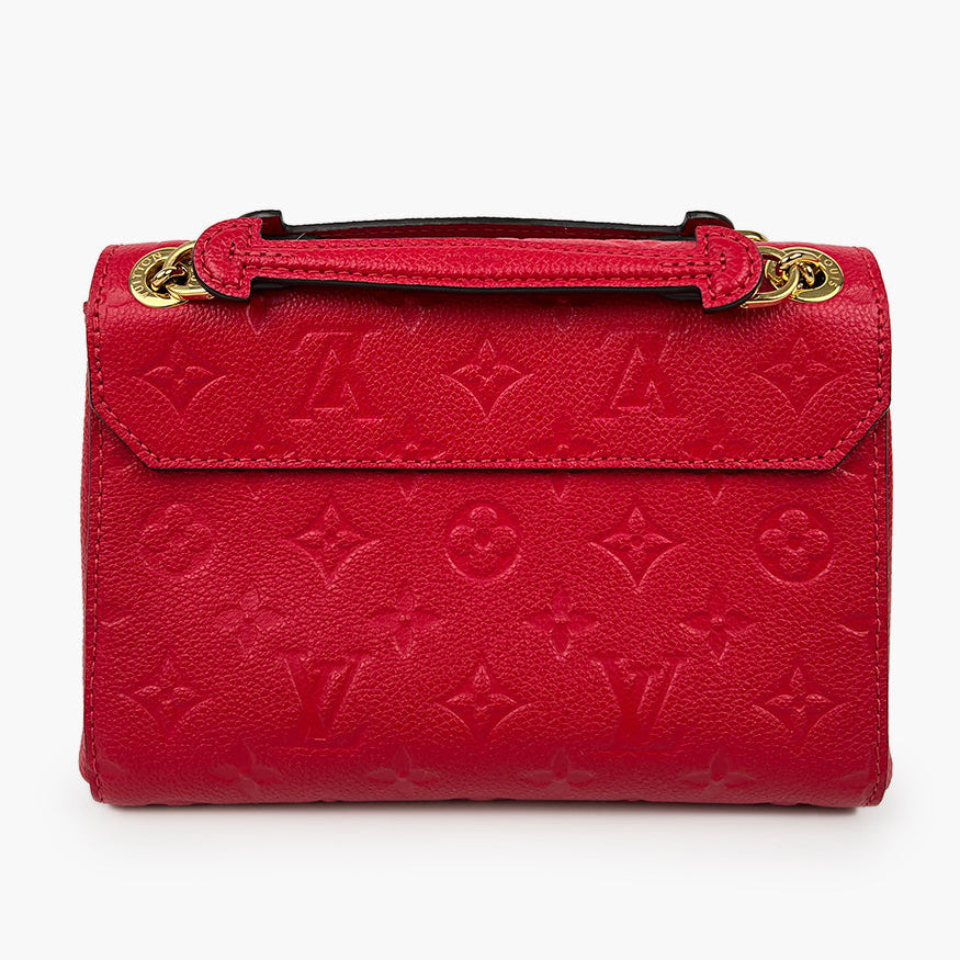 Louis Vuitton Monogram Empreinte Vavin BB Handbag - Scarlet Red