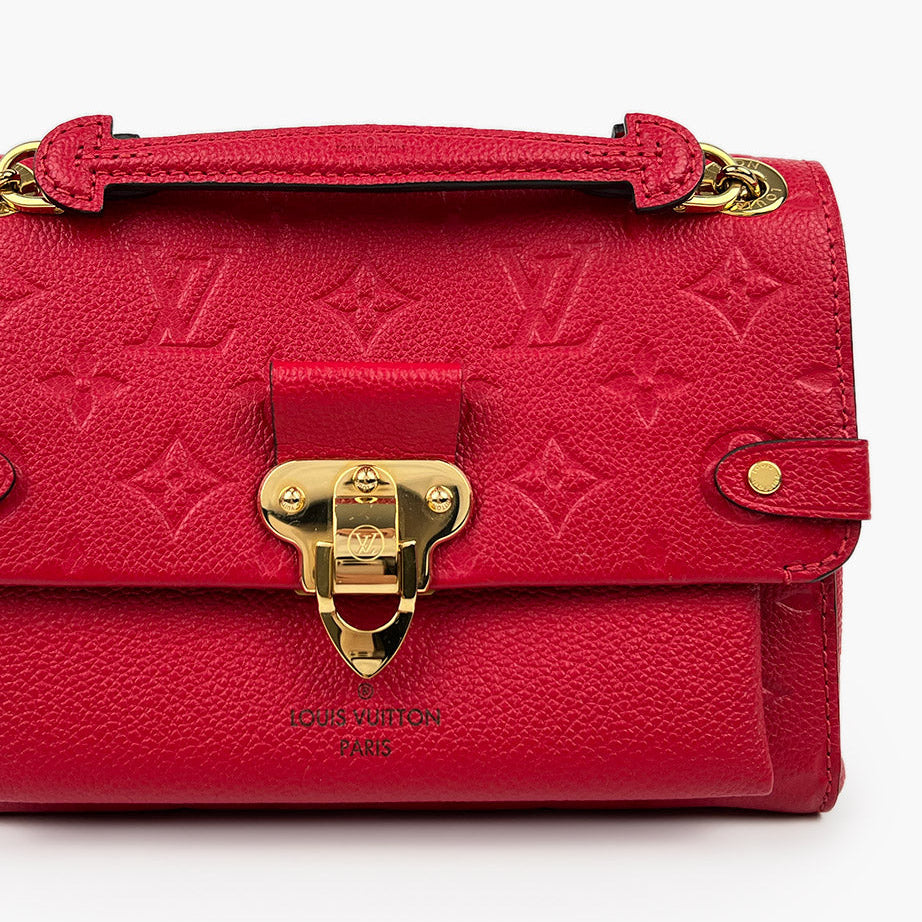 Louis Vuitton Monogram Empreinte Vavin BB Handbag - Scarlet Red