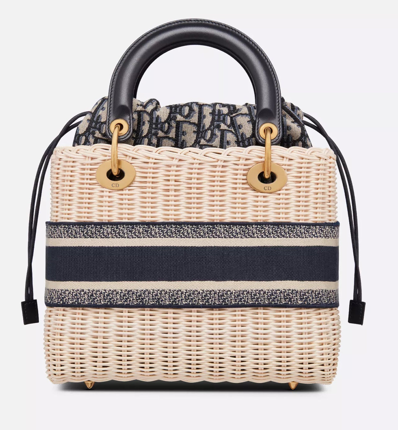 Dior Medium Lady Bag - Natural Rattan