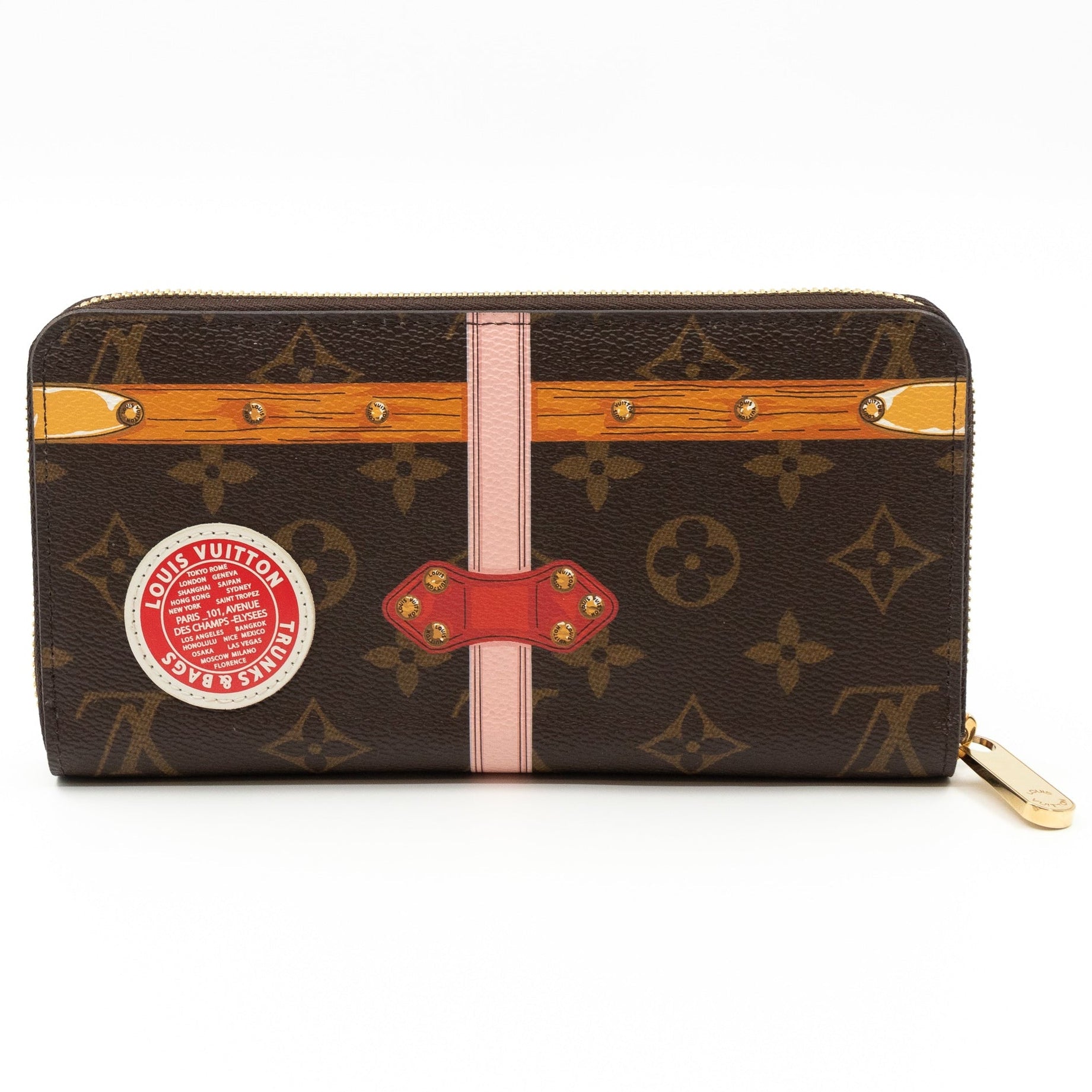 Louis Vuitton Monogram Summer Trunks Zippy Wallet - Brown