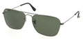 Ray Ban Caravan RB3136 004/51 Square Black Frame Sunglasses