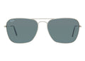 Ray Ban Caravan RB3136 003/40 Square Silver Frame Sunglasses