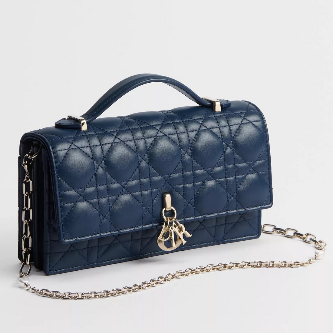Dior My Dior Cannage Lambskin Mini Bag – Ocean Blue
