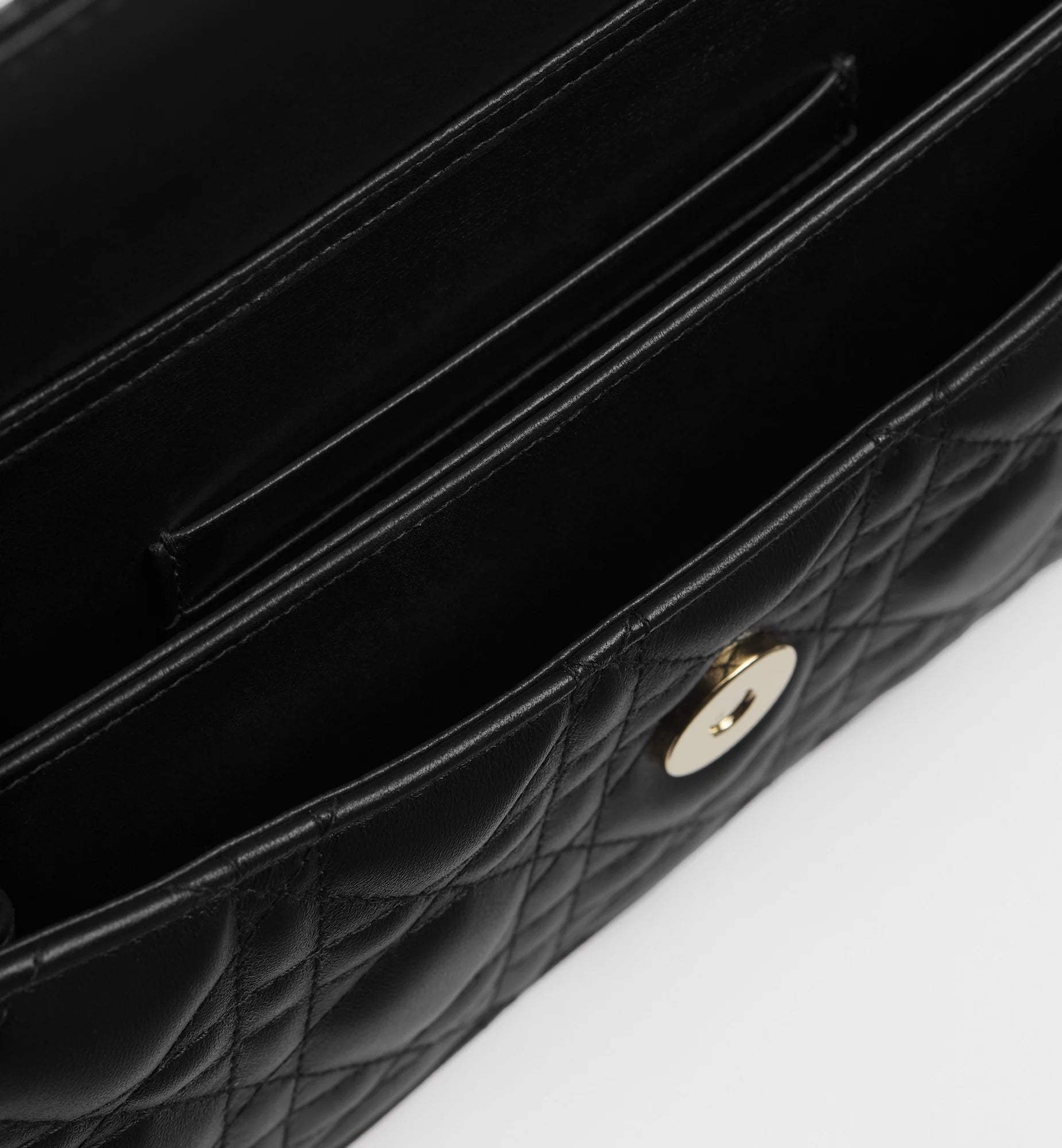 Dior My Dior Cannage Lambskin Mini Bag - Black