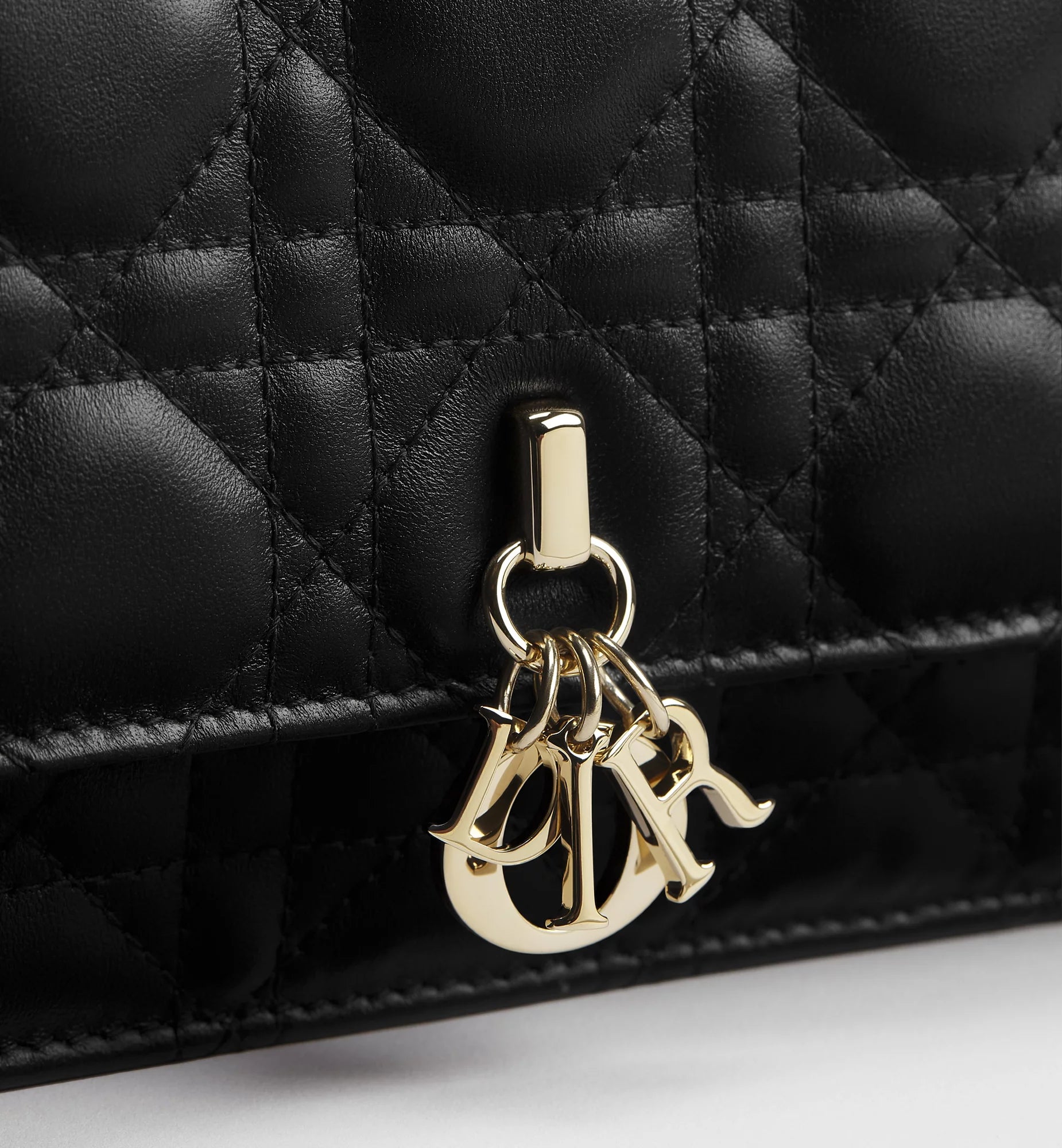 Dior My Dior Cannage Lambskin Mini Bag - Black